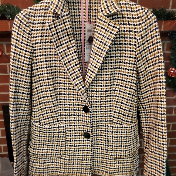 NWT Women's Authentic Italian Sisley Blazer Size 2 - Picture 2 of 7